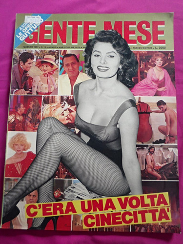 Gente Mese N° 14 Febrero 1987 Revista Italiana Sofia Loren
