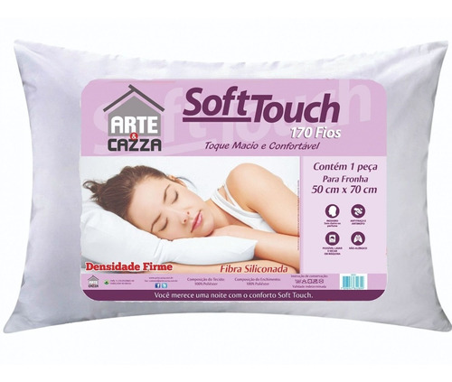 Imagem 1 de 1 de Travesseiro Soft Touch Toque Macio- Fibra Siliconada 