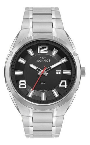Relógio Technos Masculino Elegant Analógico Prata 2117lcz1p