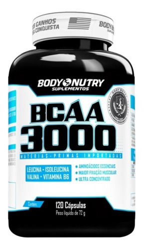Suplemento Capsulas Body Nutry Bcaa 3000 Ultra Concentrado