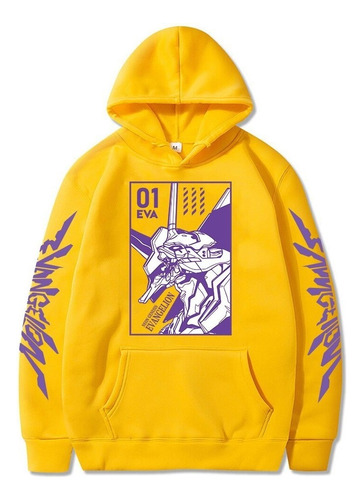 Anime Evangelion 01 Eva Sudaderas Hombre Mujer Manga Unisex