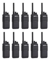 Comprar Kit 10 Radio Portátil Uhf 400-470 Mhz 16 Canales 2 Watts Color Negro