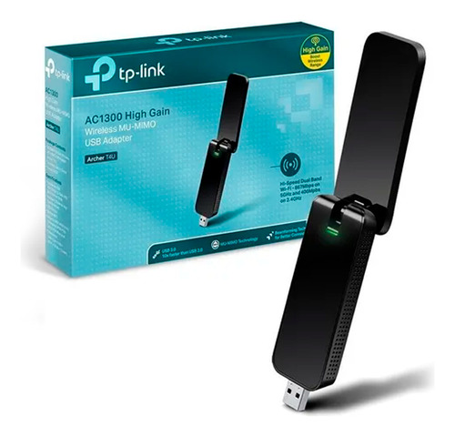 Adaptador Wifi Usb 3.0 Tp-link Archer T4u Dual Band Ac1300