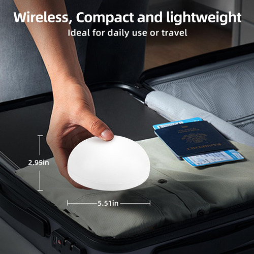 Luz Nocturna Recargable Ledikon Para Bebé Con Control Remoto