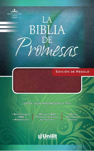 Biblia De Promesas/rvr/edicion Regalo/imitacion Piel/vino®