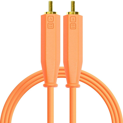 Chroma Cable 2 Rca Naranja Neón 1.5 Metros / Cable Rca