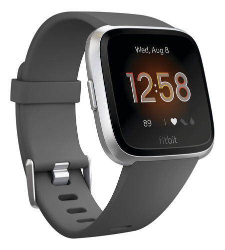 Smartwatch Fitbit Versa Lite De Aluminio - Carbon/silver 