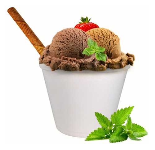 Pote Descartable Termico Ideal Helado 120cc X 1000 Un.