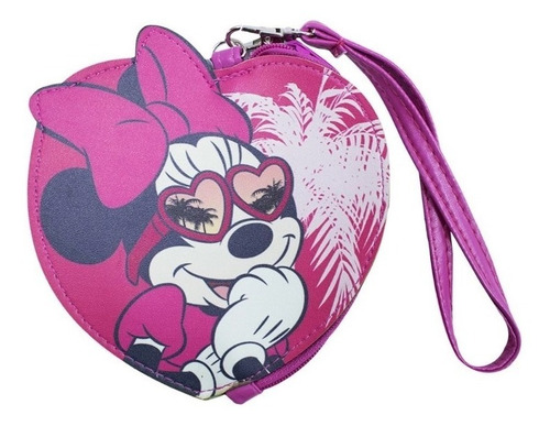Porta Moeda Minnie Coração - Disney Cor Rosa-chiclete