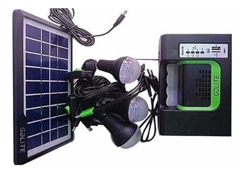 Kit Solar Emergencia Camping Radio Fm Usb Carga Rapida