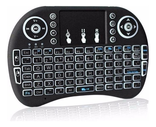 Mini Teclado Led Wireless Keyboard Mouse Smart Tv
