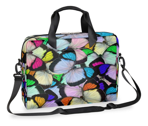Bolsa Mano Colorida Diseño Mariposa Para Mujer Hombr Delgada