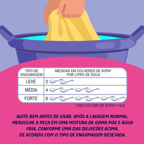 Imagem 5 de 7 de Facilitador Passar Roupas Goma Pox 200ml