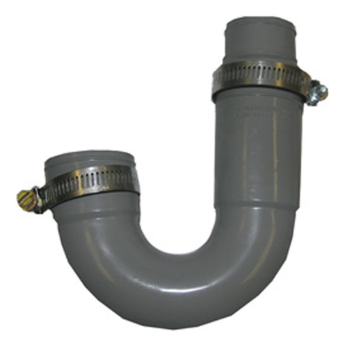 25-6860 Flexible Rubber P-trap With Worm Drive Clamps F...