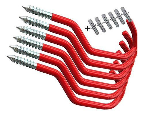 6 Ganchos Para Bicicletas Colgadores Para Colgar En El