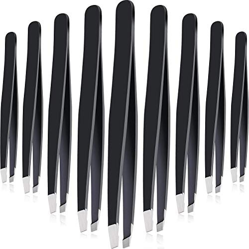 12 Piezas De Ceja Tweezers De Acero Inoxidable 95bt1