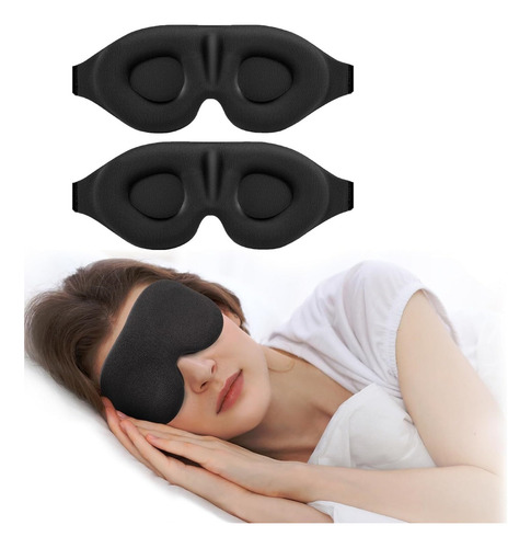 2 Gafas Para Dormir 3d, Transpirables Y Ajustables