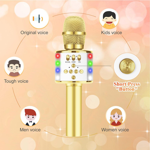 Micrófono, Micrófono Que Cambia De Voz Para Niños, Dúo, Cant