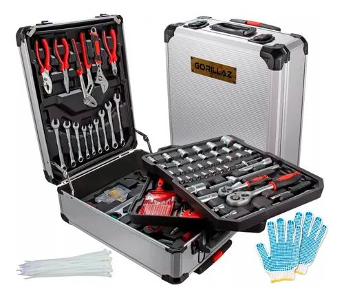 Maleta Jogo De Ferramentas 399 Peças Com Rodas Profissional