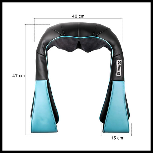 Masajeador Cervical Eléctrico Corporal Espalda Cuello Lumbar Calor Infrarrojo Dinax