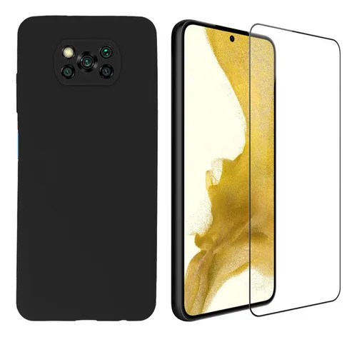 comprar Capa Silicone Aveludada Para Xiaomi Poco X3 + Pelicula