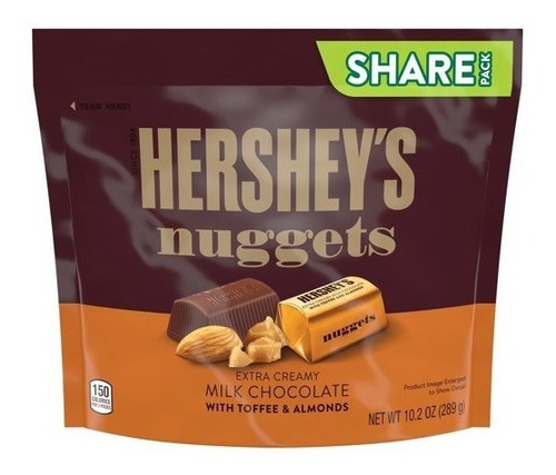 Hershey's Nuggets Barras Extra Cremosas De Chocolate 289gr