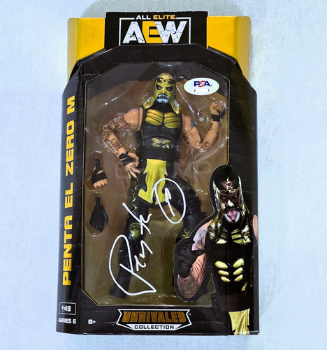 Figura Firmada Pentagon Zero Miedo Aew Unrivaled Autografo (Usado)