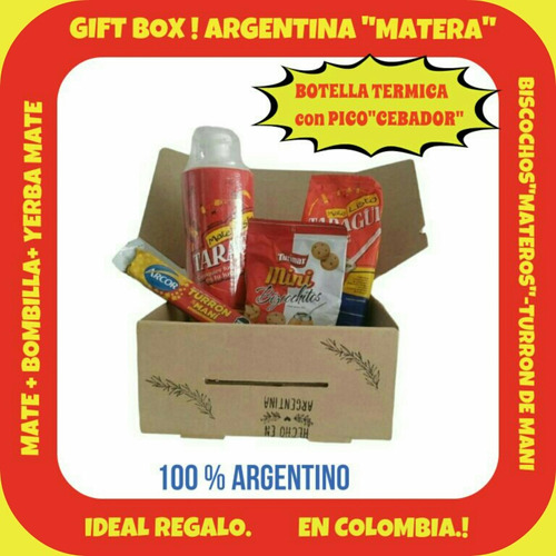 Novedad! Ancheta Argentina Matera Ideal Regalo En Colombia!