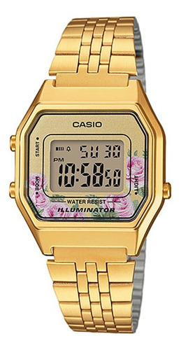 Reloj Para Mujer Casio La680wga4c Dorado