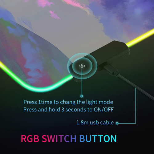 Gaiamat Xxl Rgb Gaming Alfombrilla De Ratón,alfombrilla D...