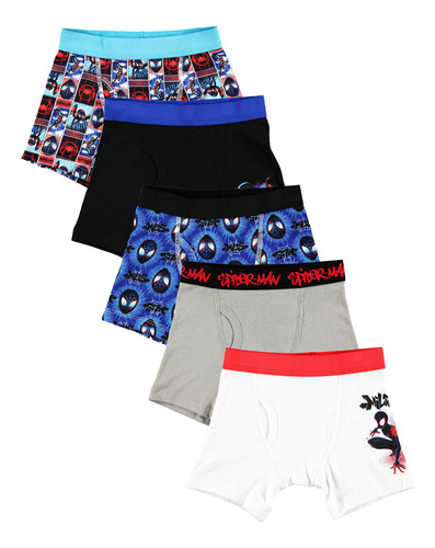 Set De 5 Boxer Para Niño Talla 6, Spider-man