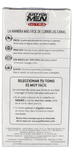 Tinte Just For Men Ultra Negro 35 Caja Con Frasco Con 60 Ml