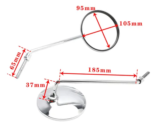 Juego De Espejos De 8 Mm Para Honda C50 C65 C70 C90 Cm91 Cm9