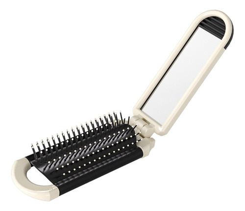 Cepillo De Pelo Plegable Con Espejo, Minipeine Ligero Para