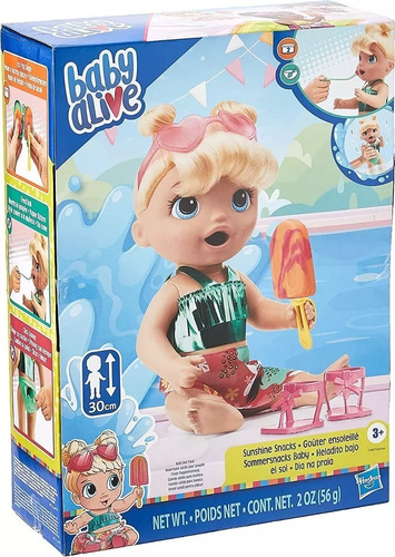 Baby Alive Heladito Bajo El Sol Muñeca 30cm