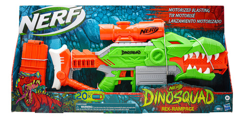 Nerf Dinosquad Rex Rampage 20 Dardos Lanzador Hasbro Cd