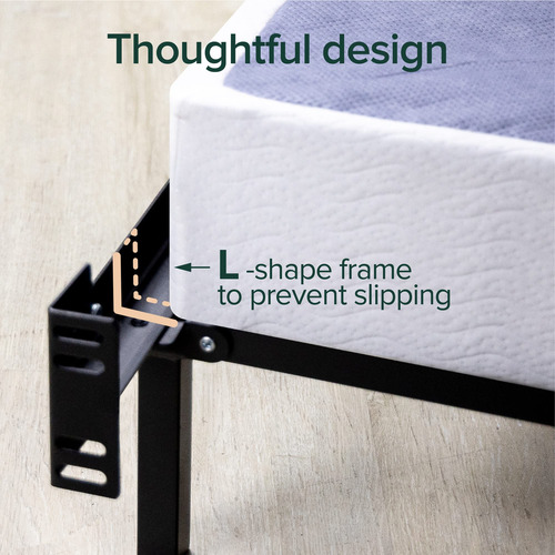 Zinus Base Para Cama De Metal Compack Soporte De 7 Pulgadas Negro