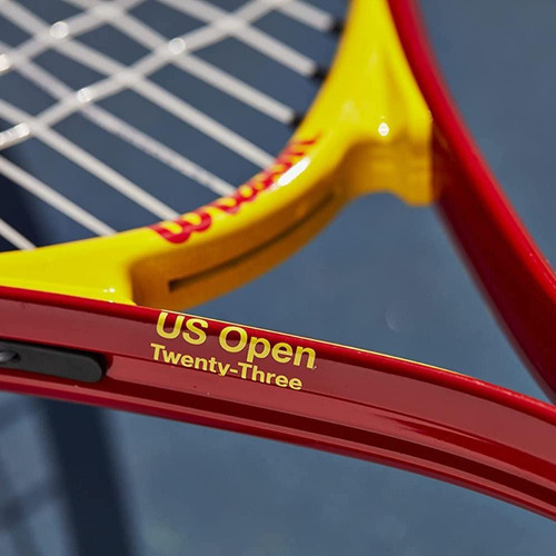 Raqueta de tenis Wilson Us Open 23, color rojo/amarillo
