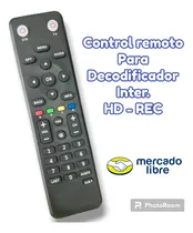Comprar Control Remoto Para Deco Inter Satelital Hd - Rec. 