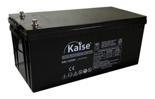 Imagen 1 de 4 de Bateria Vrla Gel 12v 200ah - Ciclo Profundo - Estacionaria