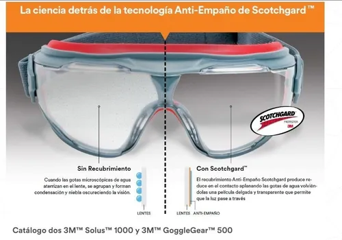 Antiparra 3m Goggle Gear 500 Gg500 Transparente Hc Af Env o gratis