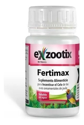 Fertimax Exzootix Suplemento Para Incentivar El Celo En Aves