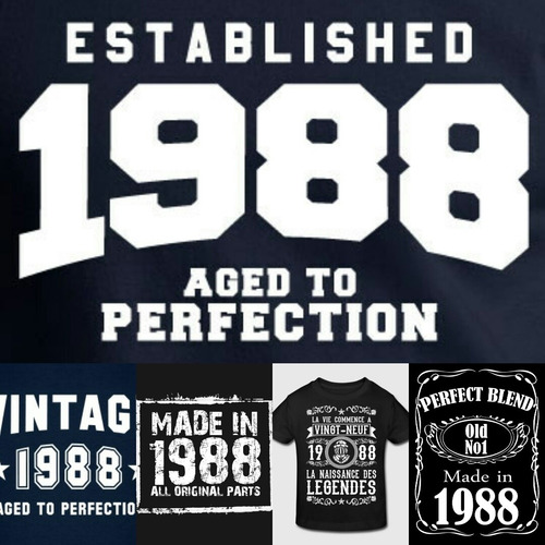 Camisetas Algodon Personalizadas Con Tu Fecha De Cumpleaños