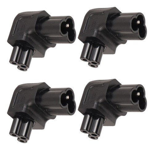 Adaptador De Corriente C6 A C5 De 90 Grados, 4 Piezas, Enchu