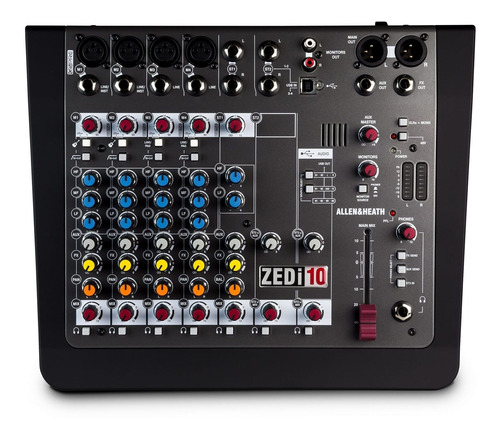 Mezcladora Híbrida Allen & Heath Zedi-10 Con Interface Usb