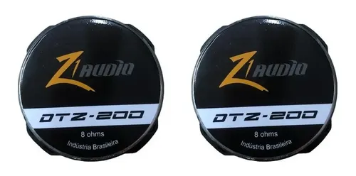 Kit 2 Driver-tweeter Dtz-200 Zetta Audio Z1 200w Rms 8 Ohms
