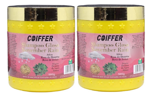 Coiffer Shampoo Gloss November Rain Hidratação Intensa Kit 2