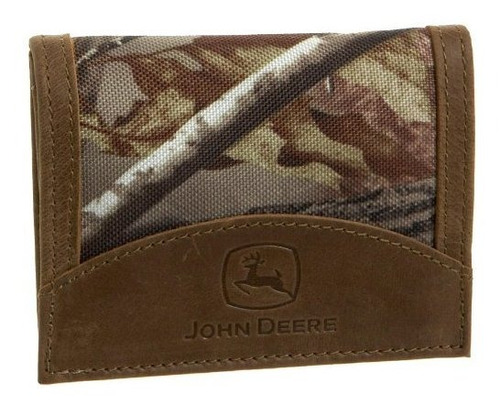 John Deere Hombres Tri Fold Wallet En Caja De Regalo, Rnskz