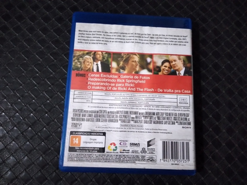 Bluray - Ricki And The Flash - De Volta Pra Casa - Original (Usado)