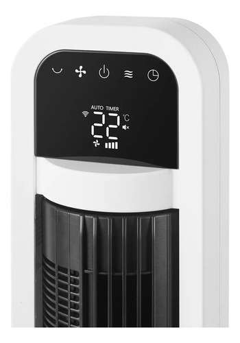 Ventilador Torre Wifi Inteligente 5 Velocidades Omnibreeze 26 Cm 60 Blanco Negro Plástico 1